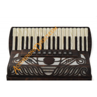 Scandalli Tierra 34 key 96 bass 4 voice ziricote wood accordion, MIDI options available